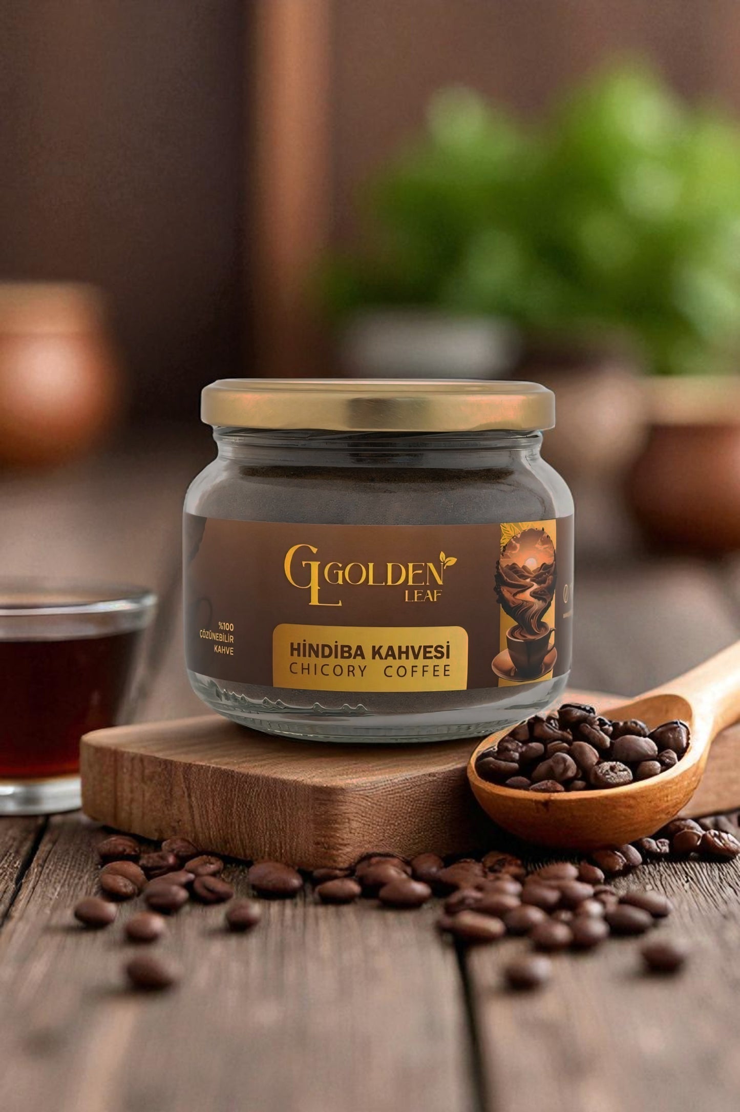 Golden Leaf Hindiba Kahvesi –  Ödem Atıcı Destek & Doğal Antioksidan 1 aylık - (60 kullanım) - Net 150 gr