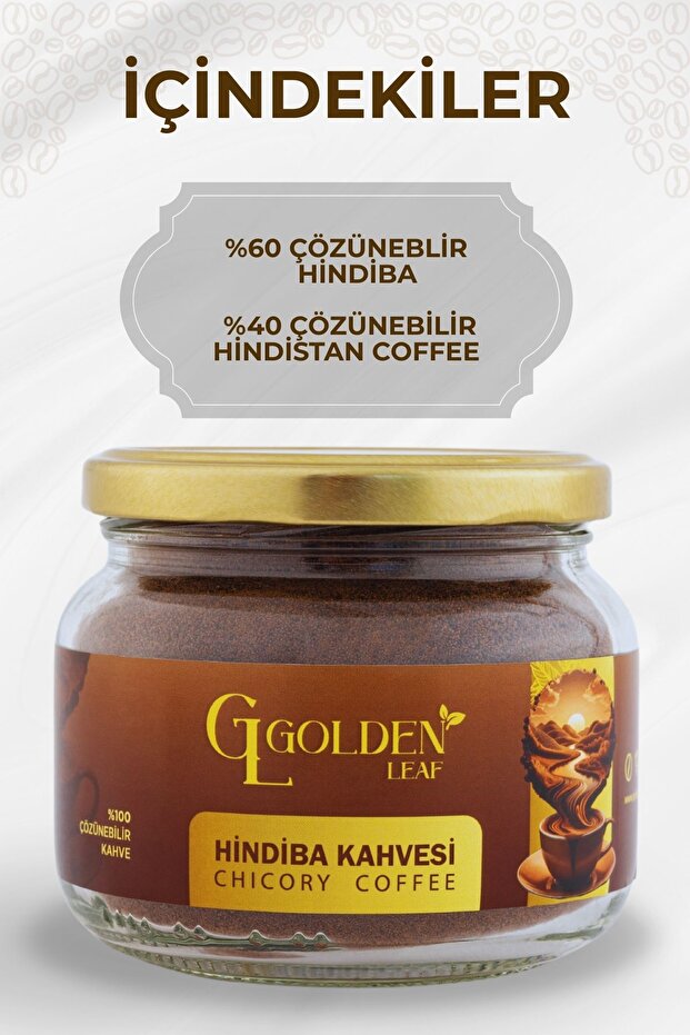 Golden Leaf Hindiba Kahvesi –  Ödem Atıcı Destek & Doğal Antioksidan 1 aylık - (60 kullanım) - Net 150 gr