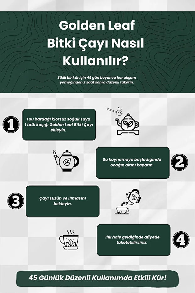 Golden Leaf Altın Harman Çayı – Terlemeyi Önlemeye ve Stresi Azaltmaya Yardımcı Bitki Çayı - 420 gr