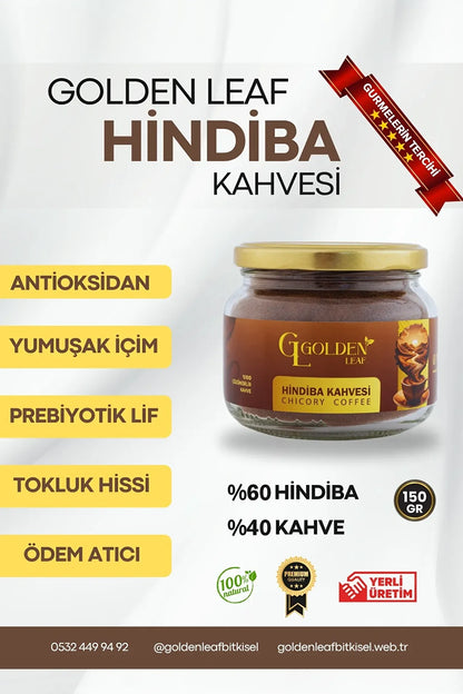 Golden Leaf Hindiba Kahvesi –  Ödem Atıcı Destek & Doğal Antioksidan 1 aylık - (60 kullanım) - Net 150 gr