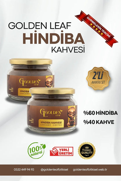 Golden Leaf Hindiba Kahvesi –  Ödem Atıcı Destek & Doğal Antioksidan 1 aylık - (60 kullanım) - Net 150 gr