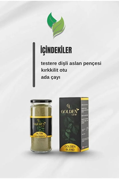 Golden Leaf Altın Harman Çayı – Terlemeyi Önlemeye ve Stresi Azaltmaya Yardımcı Bitki Çayı - 420 gr