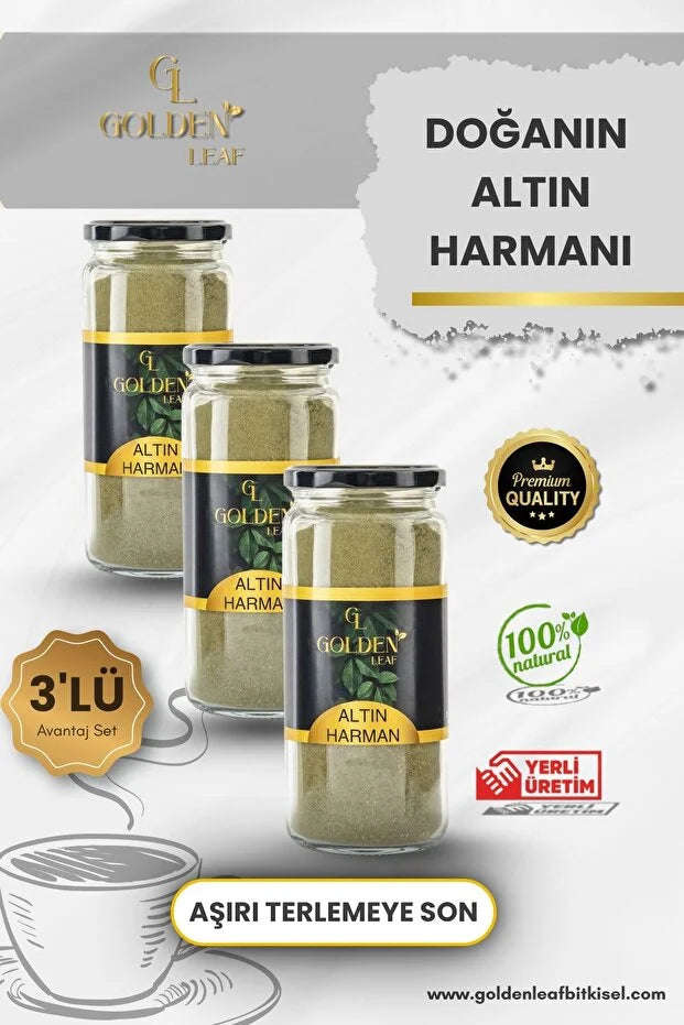 Golden Leaf Altın Harman Çayı – Terlemeyi Önlemeye ve Stresi Azaltmaya Yardımcı Bitki Çayı - 420 gr