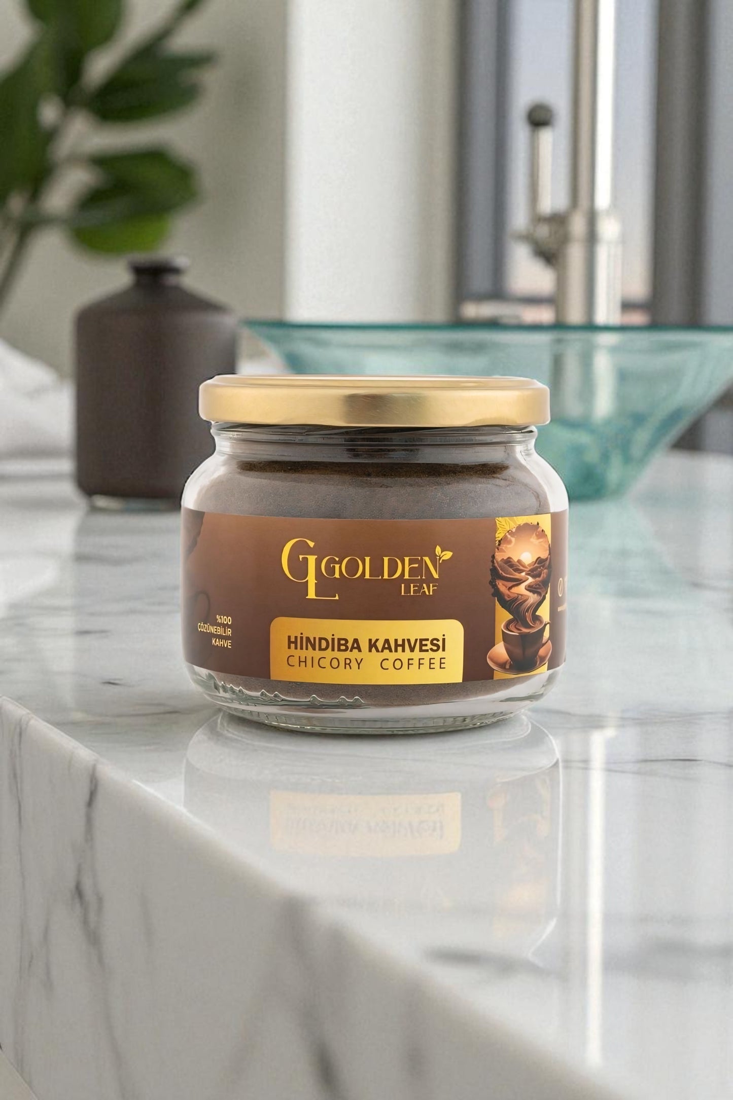 Golden Leaf Hindiba Kahvesi –  Ödem Atıcı Destek & Doğal Antioksidan 1 aylık - (60 kullanım) - Net 150 gr